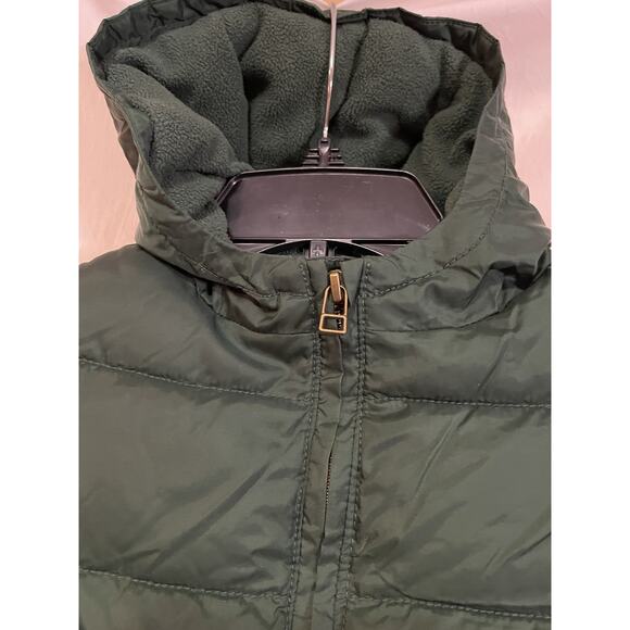 GYMBOREE Kids Puffer Coat Toddler Boy’s Size 2T Green Hood Zip Pockets Fleece - Picture 4 of 9